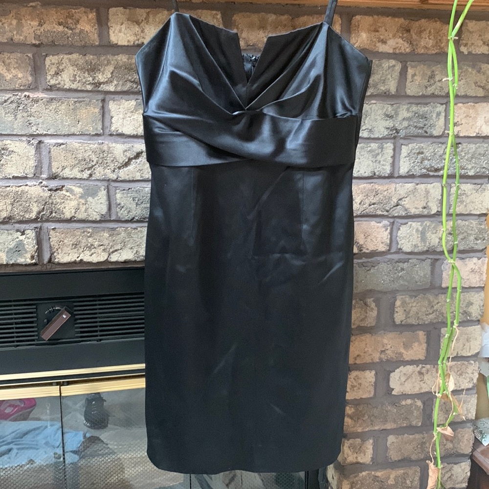 White House/black market black silk dress.  Size 6